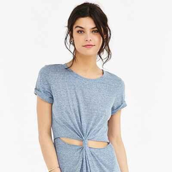 t shirt dress with cutouts